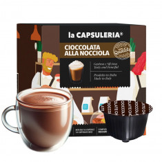 Ciocolata Calda cu Alune, 16 capsule compatibile Dolce Gusto, La Capsuleria