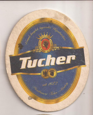 L1 - suport pentru bere din carton / coaster - Tucher foto