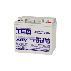 Acumulator 12V High Rate, Dimensiuni 181 x 76 x 167 mm, Baterie 12V 19Ah F3, TED Electric TED002815