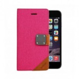 Husa Flip Book Roz Matte Astrum FC Apple iPhone 6/6S Plus