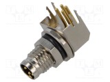 Conector M8 soclu tată 48V 4A 4 pini IP67 &icirc;n unghi THT LUTRONIC