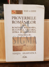 Proverbele Romanilor din Romania, Basarabia, Bucovina, Ungaria, Istria si Macedonia, VOL 9 - Iuliu Zanne foto