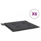 Cumpara ieftin Perne scaune gradina 6 buc. antracit 40x40x4 cm tesatura Oxford