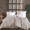 Lenjerie de pat din bumbac 100%, Clasy, pentru pat dublu, model Roza Beige
