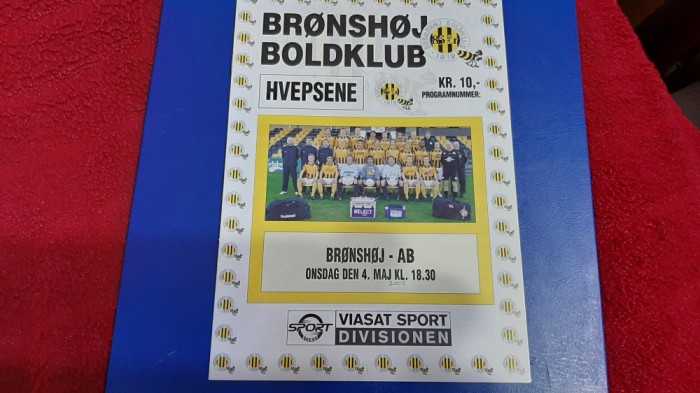 program Bronshoj Boldklub - Hvepsene