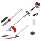Motocoasa pe benzina 4 in 1 Raider RD-GBC25, 2.2 kW, tija detasabila