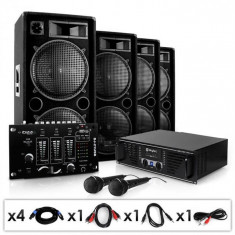 Electronic-Star Sistem PA &amp;amp;quot;Bassbrigade USB&amp;amp;quot; set cutii amplificator Mixer foto