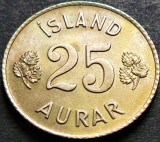 Moneda istorica 25 AURAR - ISLANDA, anul 1951 *cod 3593 A = A.UNC, Europa