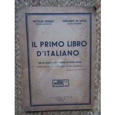IL PRIMO LIBRO D ITALIANO Nicolae Serban, Vincenzo de Ruvo AUTOGRAF