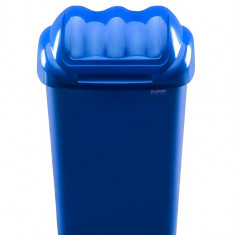 Cos Plastic Cu Capac Batant, Pentru Reciclare Selectiva, Capacitate 30l, Plafor Fala - Albastru