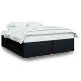 Cumpara ieftin Cadru de pat fara saltea, negru, 180x200 cm, textil