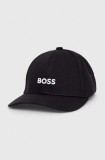 BOSS șapcă de baseball din bumbac culoarea negru, cu imprimeu, 50495121