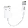 Adaptor Date si Incarcare USB-C - Lightning XO Design NB-R268A, 27W, 0.12m, Alb, Apple