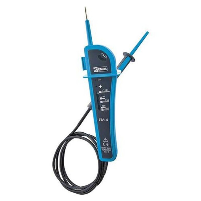 Tester tensiune EMOS M0014A EM-4 cu LED, AC/DC 110–400 V, 0–60 Hz ...