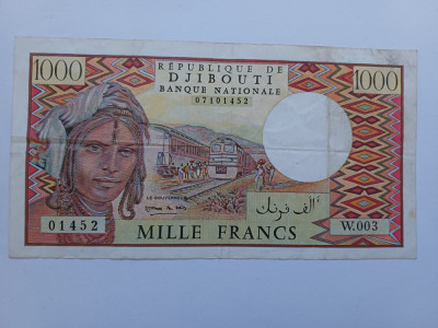 Djibouti -1000 Francs 1988 foto