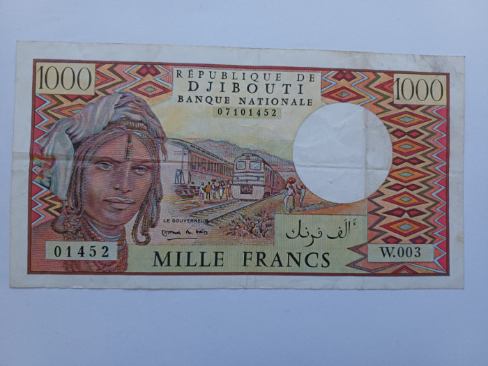 Djibouti -1000 Francs 1988