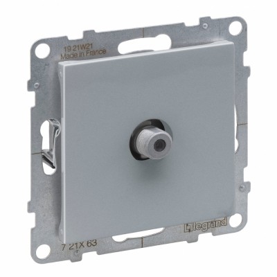 Priza TV de capat tip F Legrand Suno aluminiu 721363 foto