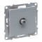 Priza TV de capat tip F Legrand Suno aluminiu 721363