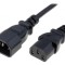 Cablu IEC C13 C14 1m Negru 10A