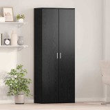 vidaXL Vitrină Stejar Negru 70x35x180 cm Lemn prelucrat