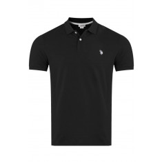 Tricou polo barbati US Polo Assn King Negru