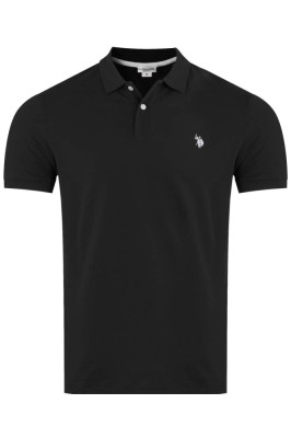 Tricou polo barbati US Polo Assn King Negru foto