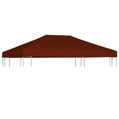 vidaXL Acoperiș pentru pavilion, 310 g/m&amp;sup2;, cărămiziu, 3 x 4 m foto