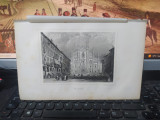 Gravură &icirc;n oțel, Milan, Milano, Domul, Paris 1853, 035