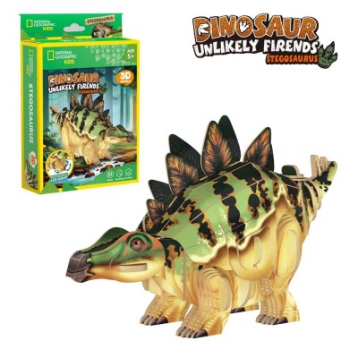 Cubic Fun - National Geographic Dinozauri Puzzle 3D Stegozaur 51 piese foto