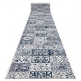 Traversa Heos 78586 crem si albastru Frunze PATCHWORK, GRESII DE LISBONA, 70 cm, Dreptunghi, Polipropilena