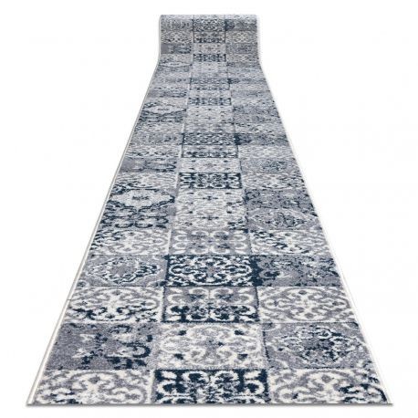 Traversa Heos 78586 crem si albastru Frunze PATCHWORK, GRESII DE LISBONA, 60 cm