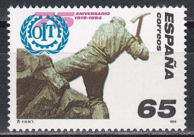 Spania 1994 - A 75-a aniversare a Organizației Internaționale a Muncii, MNH foto