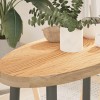 VidaXL Blat de masă 80x40x4 cm lemn masiv de stejar oval 4009041