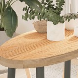 VidaXL Blat de masă 80x40x4 cm lemn masiv de stejar oval