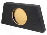 Carcasă difuzor BASSER MDF melanj negru 300mm &Oslash; orificiu 282mm