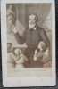 Fotografie CDV Preot Filip Neri &amp; Copii, Sec. XX, Carte Fotografie Alb-Negru, Uzura Minora