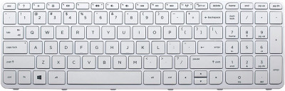 Tastatura Laptop HP 250 G3 alba us cu rama foto