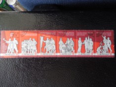 URSS-PENTRU POPOR-SERIE COMPLETA-STAMPILATE foto
