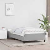 VidaXL Cadru de pat fără saltea, gri deschis, 80x200 cm, textil
