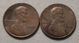 1 cent USA - SUA - 1980 P, 1981 P, America de Nord