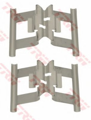 Set accesorii, placute frana PORSCHE CAYENNE (92A) (2010 - 2016) TRW PFK718 foto