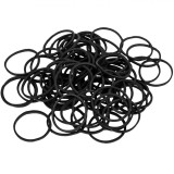 Elastice Păr, Negre, Set 500 Bucăți