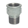 Fiting filetat, niplu mufă fontă maleabilă, 1 1/4 țoli, filet interior-exterior