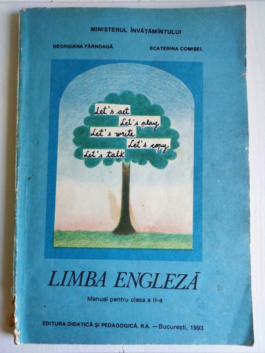 Manual limba engleza pentru clasa a 2-a, anul 1993