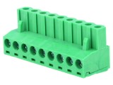 Conector regletă de conexiuni NINIGI, 15A, 9 terminale, verde