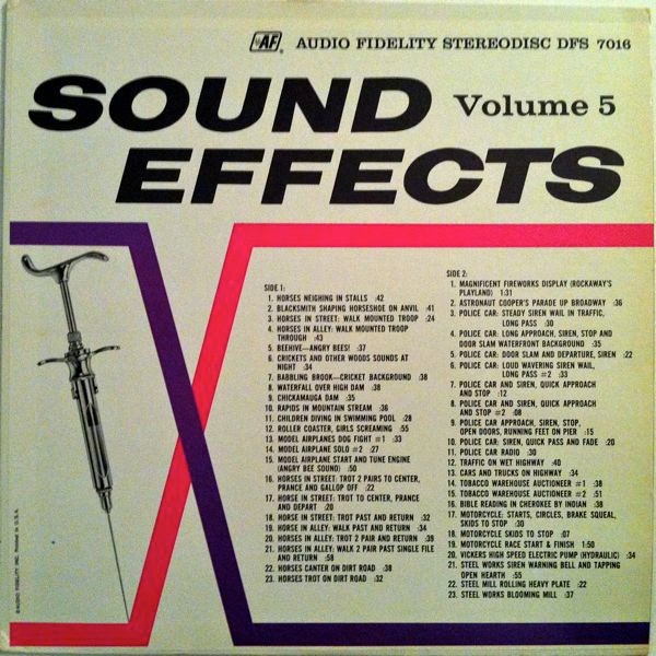 Vinil LP No Artist &lrm;&ndash; Sound Effects, Volume 5 (M) NOU ! SIGILAT !