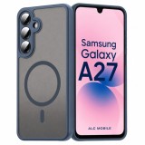 Husa pentru Samsung Galaxy A27, Matte MagSafe, Protectie 360, Anti-Soc, Protectie Camera, Albastru