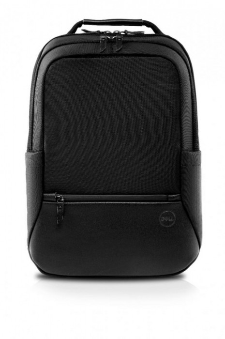 Dell notebook carrying backpack premier 15&#039;&#039; material :polyester leather color:black with metal logo water-resistant anti-scratc