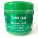 Cumpara ieftin Gel de masaj verde pentru picioare grele, 500 g, Bingo SPA