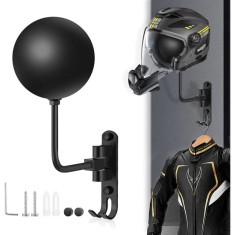 Suport de perete pentru casca moto, palarie, geaca moto, reglabil 180&deg;, anticoroziune, Pes Holding